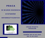 Obrazek dla: Rekrutacja na stanowisko podinspektora na zastępstwo w Biurze Rozwoju Systemów Informatycznych UM w Mikołowie